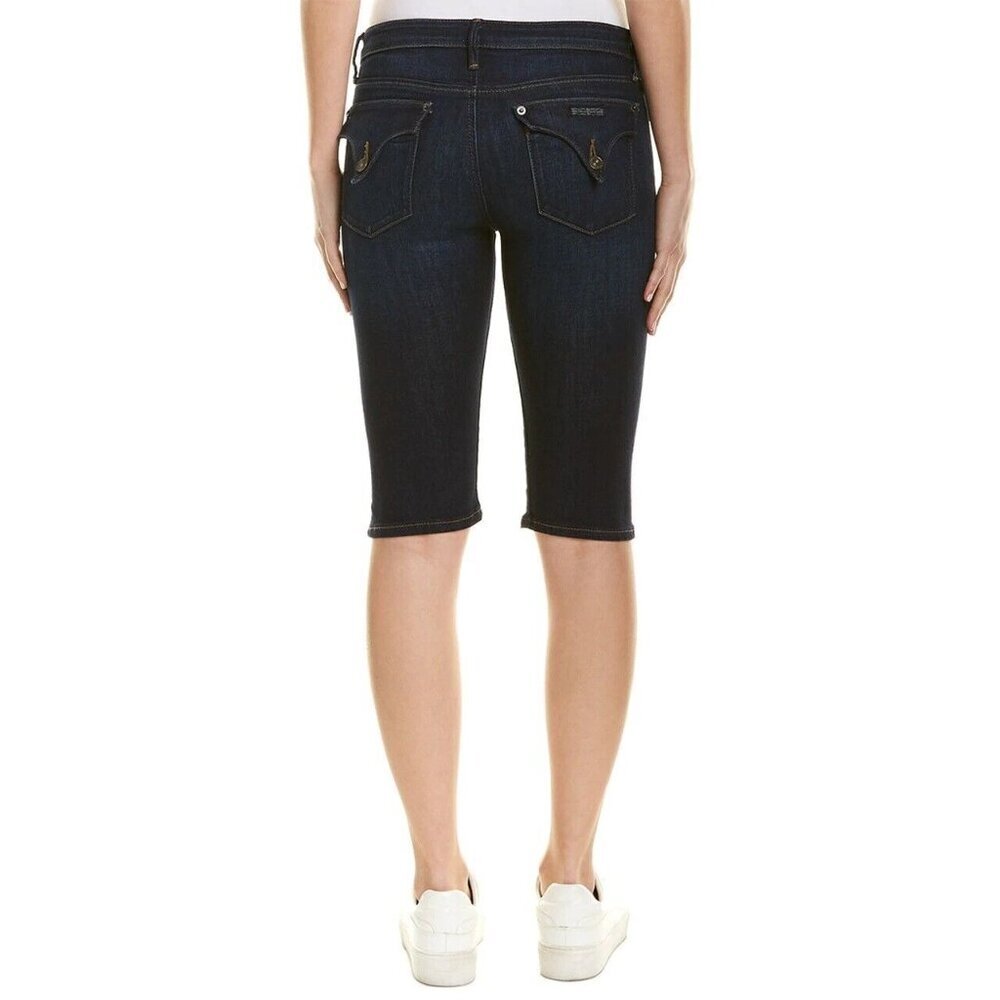 Hudson Jeans Dark Blue Jean Shorts Women's Viceroy Bermuda Shorts Sz 26 NWT - Picture 2 of 2